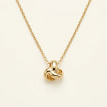 14K Gold-Plated Union Knot Necklace